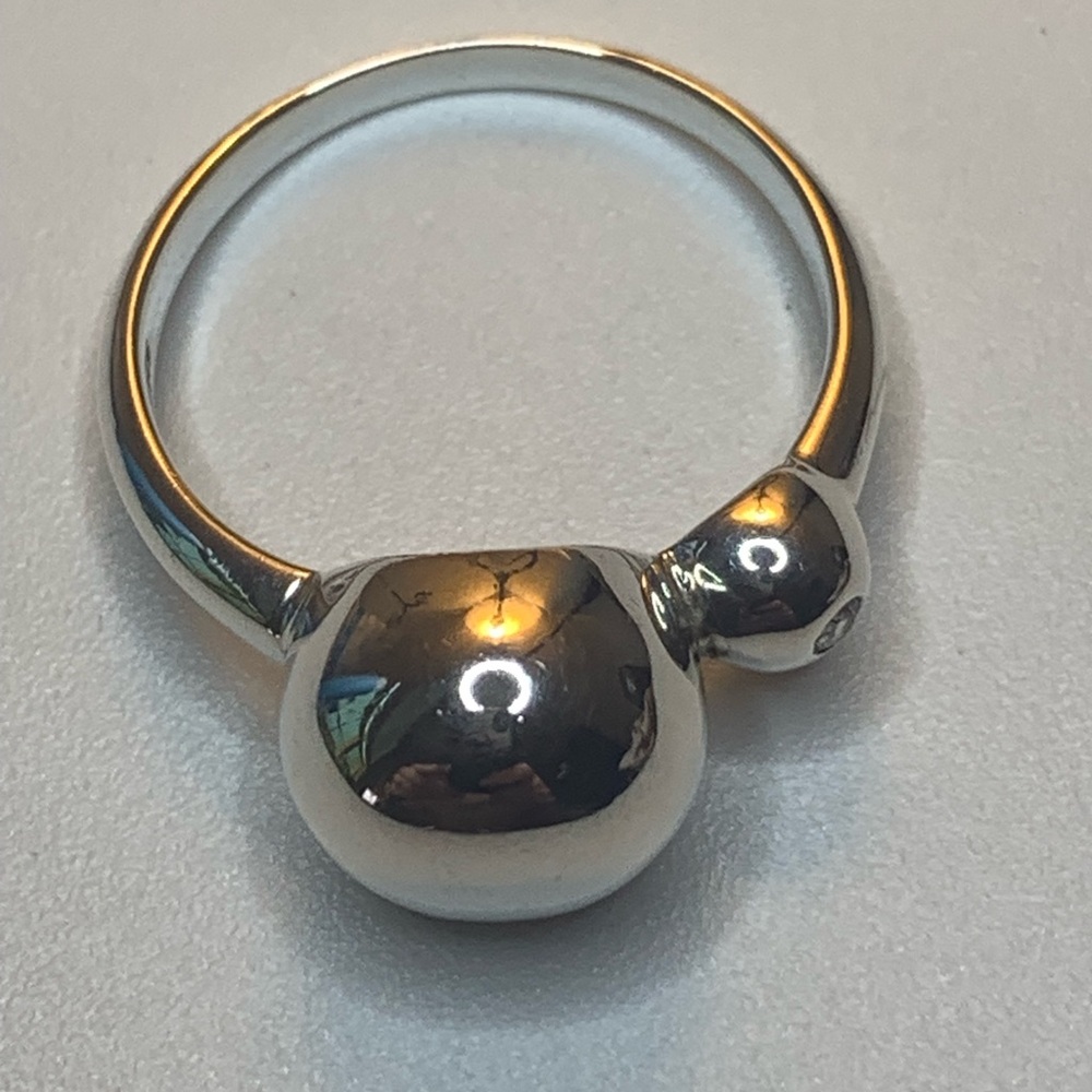 Silpada Vintage Sterling HAVE A BALL Cubic Zirconia Ring - Picture 11 of 13